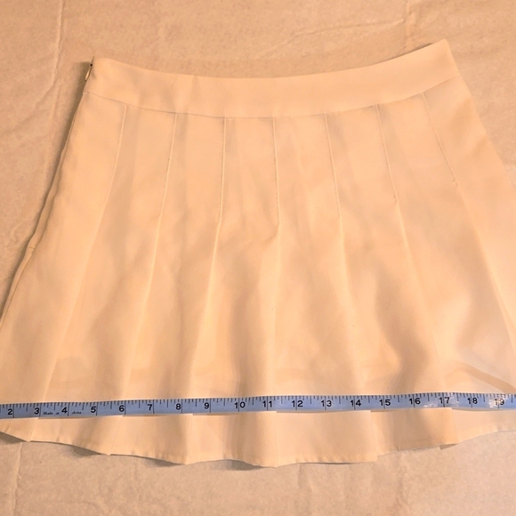 White Pleated Sport Skirt - Picture 7 of 9